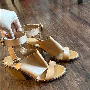 Aldo Tan Block Heel Sandals